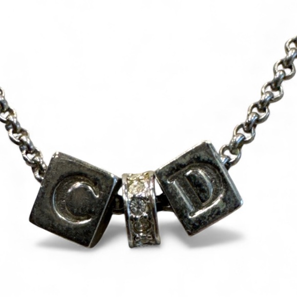 💫Dior Silvertone Necklace Live Listing As Is Final Sale 💫 - Picture 1 of 4